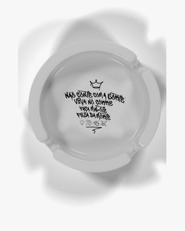 Cinzeiro "CORREDOR" - WHITE/BLACK
