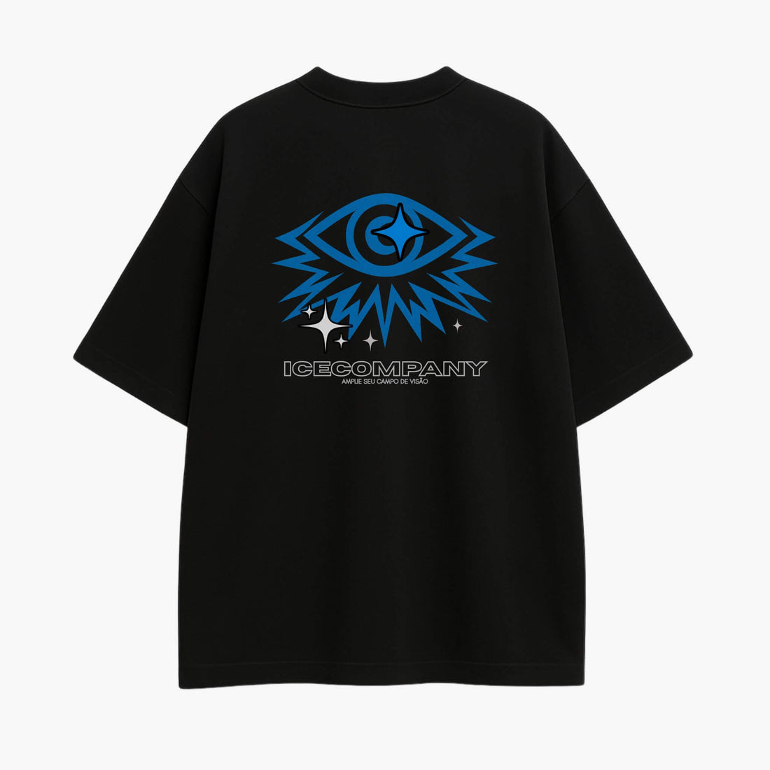 Tee Oversized “EYES” - Preta