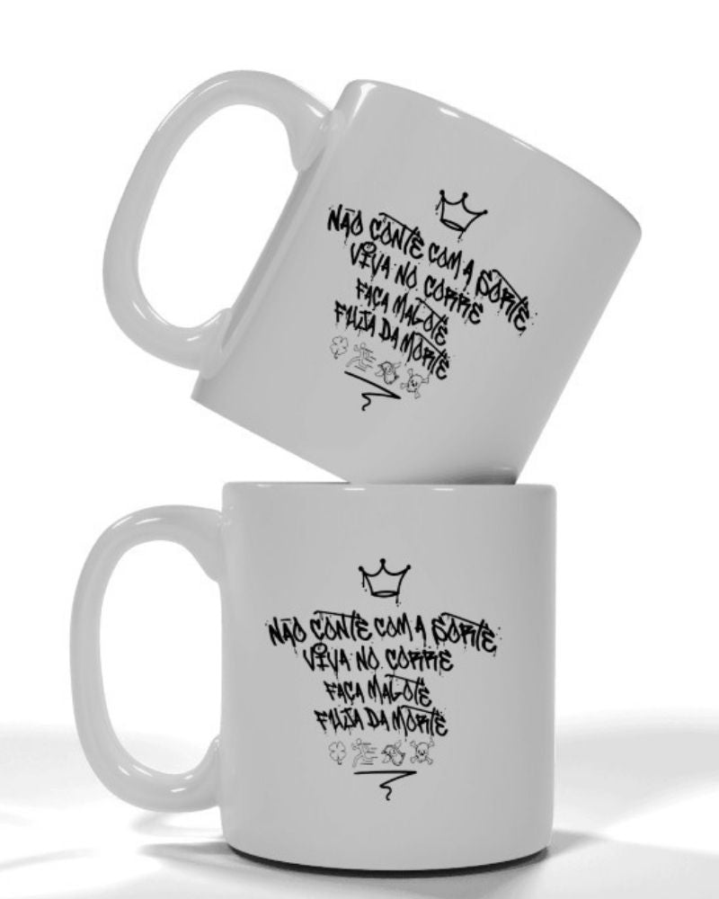 Caneca "CORREDOR" - WHITE/BLACK