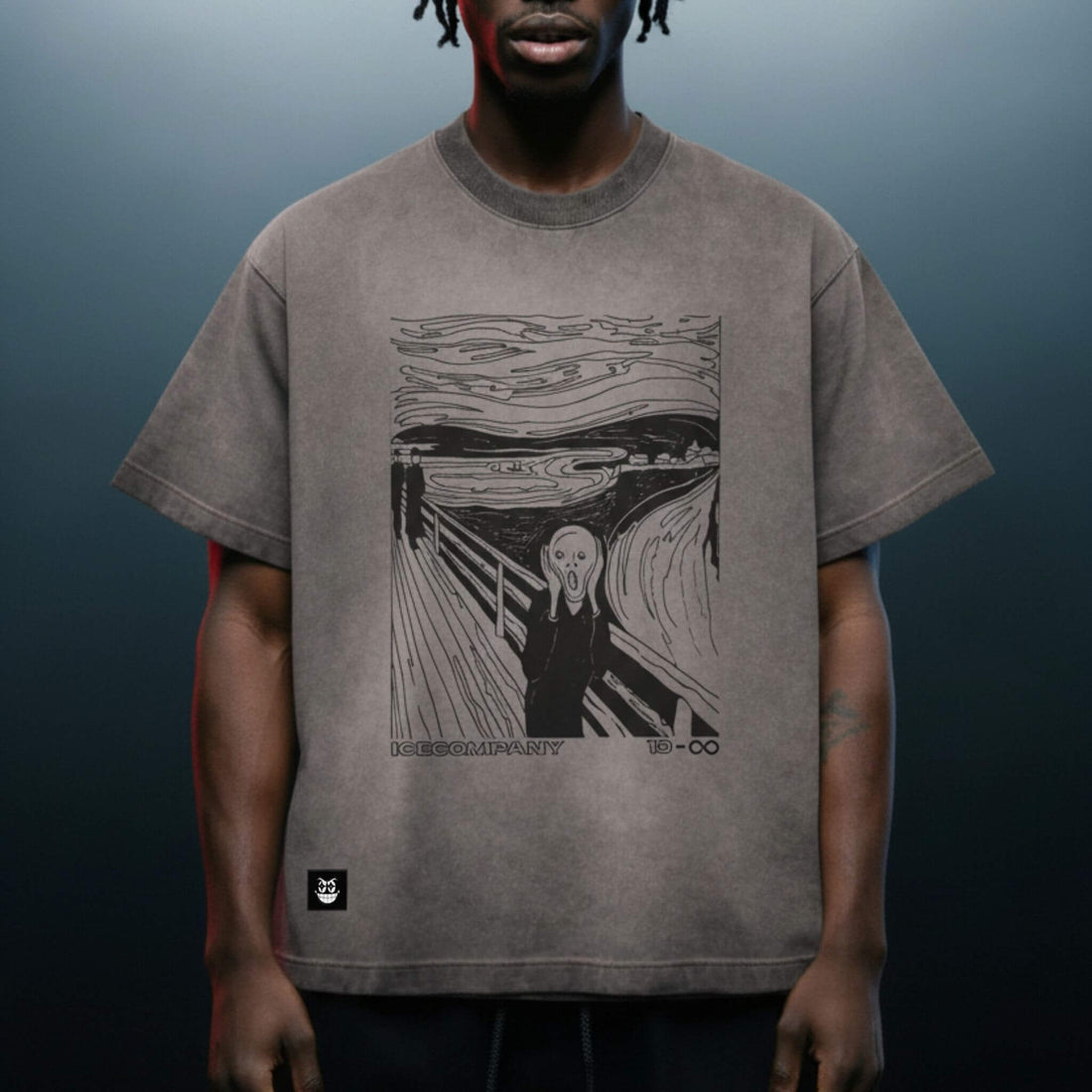 Tee Oversized  “EXISTENCE” - Cinza
