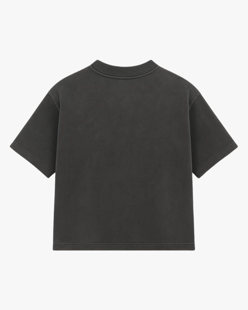 Tee "FACES"- Gray (boxy)