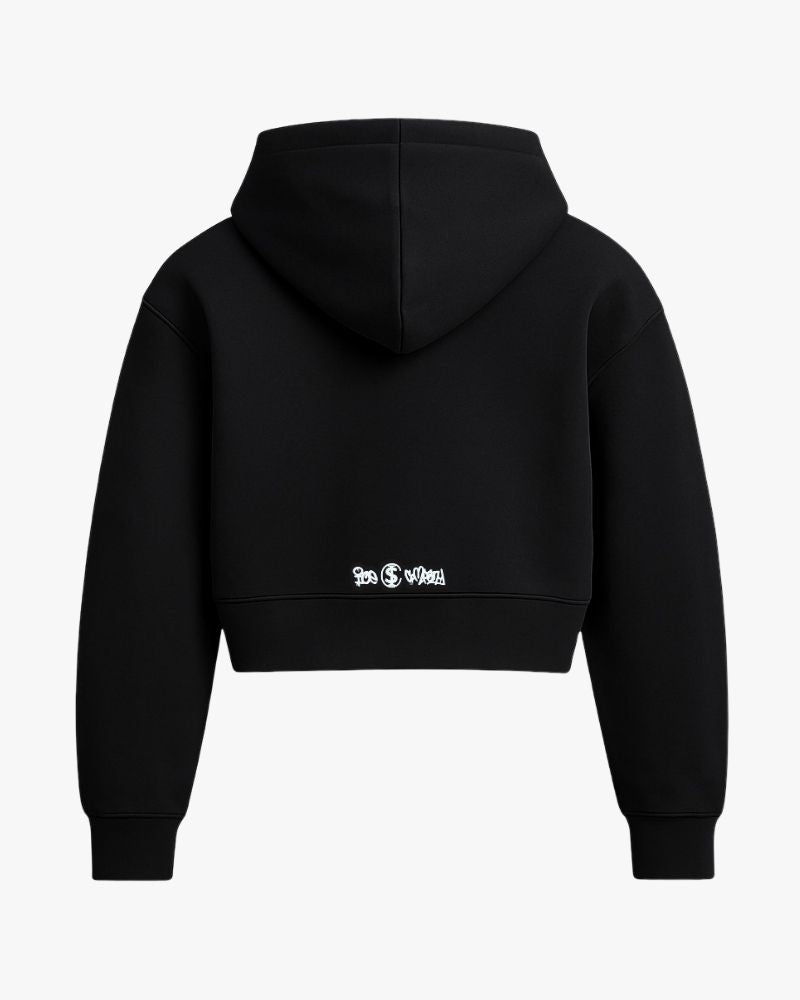 Cropped Moletom ''SHOK'' - Black