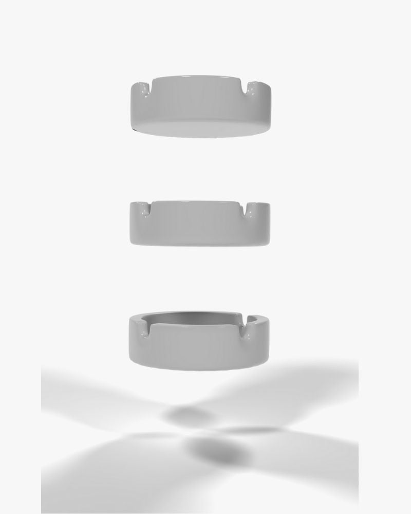 Cinzeiro "CORREDOR" - WHITE/BLACK