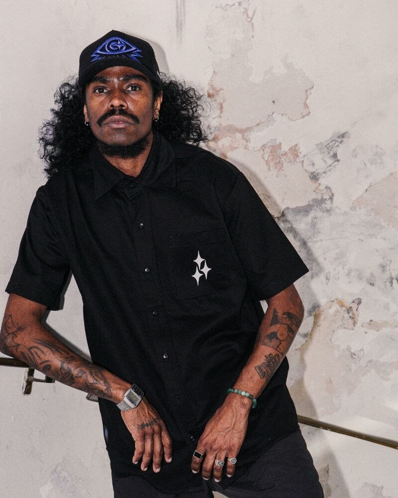 Work Shirt "VVZ" (oversized) Preta  -