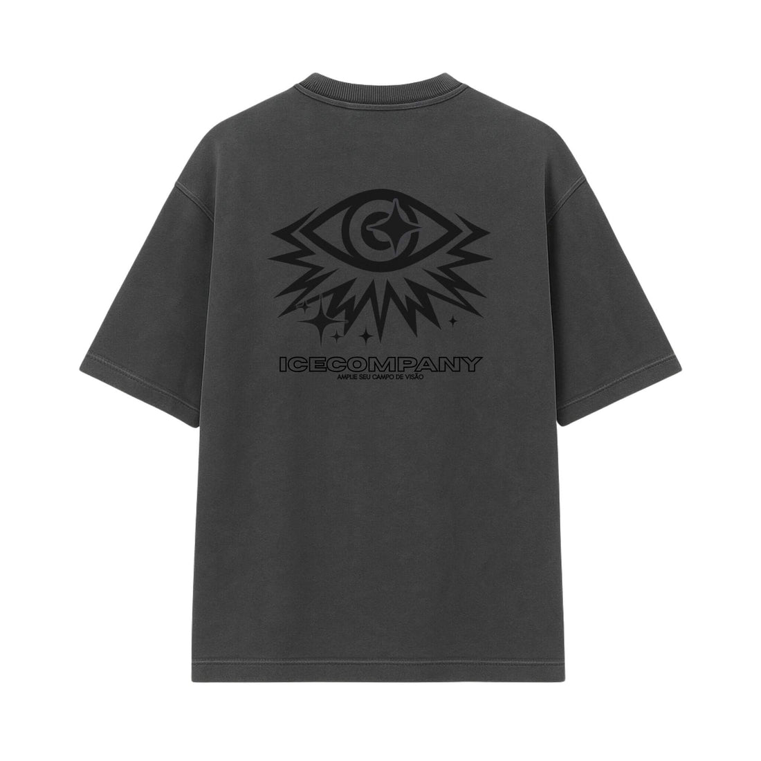 Tee Oversized “EYES” - Cinza Estonada