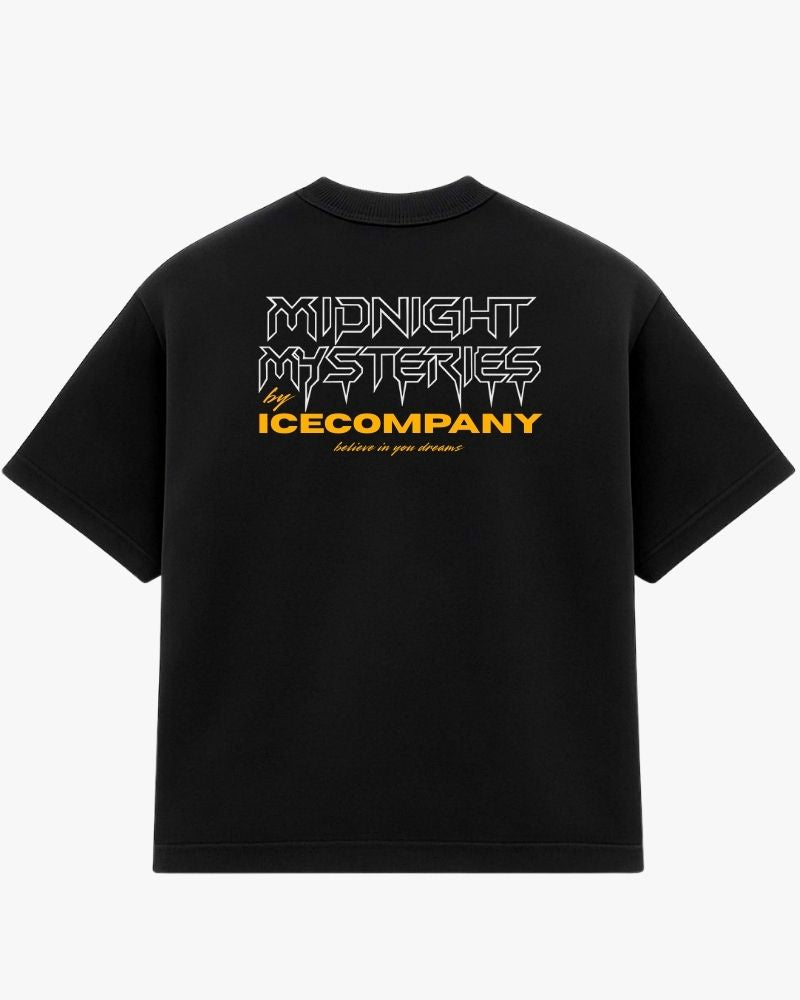 Tee "MIDNIGHT MYSTERIES" (oversized premium) - Black