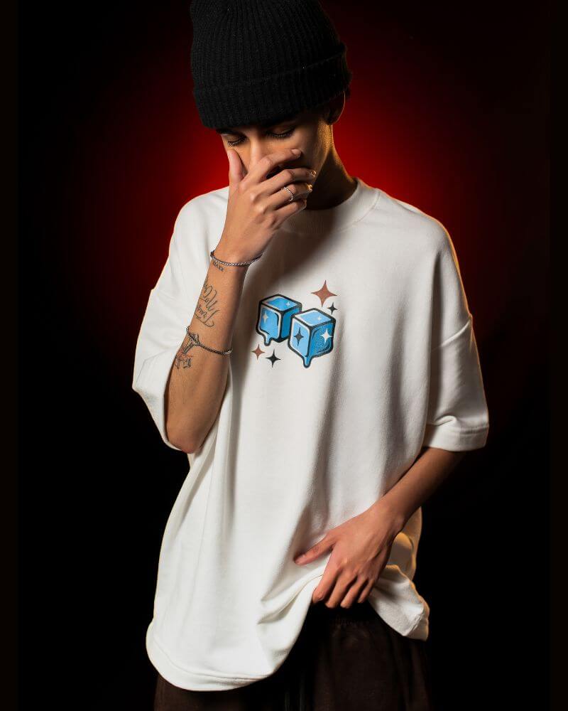 Tee "BLESSED" (oversized premium) -Off White