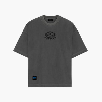 Tee Oversized “EYES” - Cinza Estonada