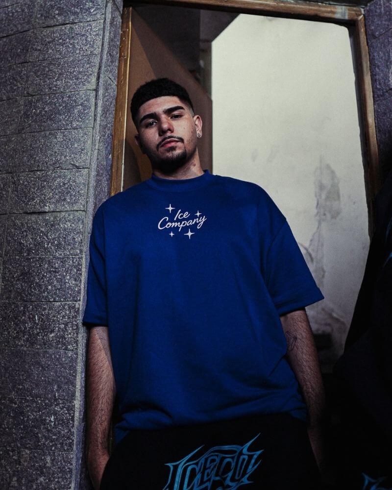 Tee "LOGO" (Oversized Premium) - Blue