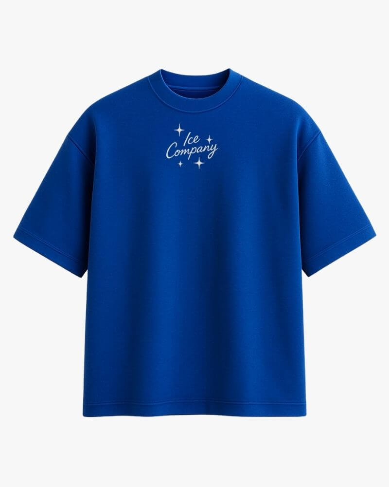 Tee "LOGO" (Oversized Premium) - Blue