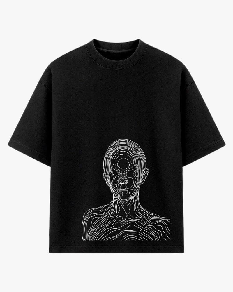 Tee "MIDNIGHT MYSTERIES" (oversized premium) - Black