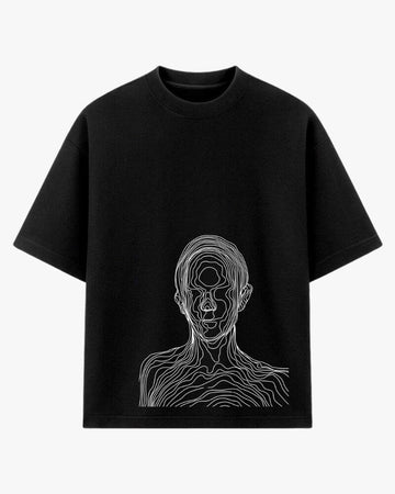Tee "MIDNIGHT MYSTERIES" (oversized premium) - Black